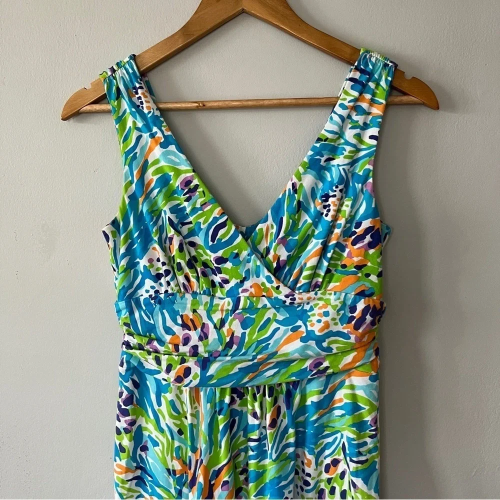 Lilly Pulitzer Sea Soiree Shianne V-Neck Above The Knee Dress Size Small - Picture 3 of 5